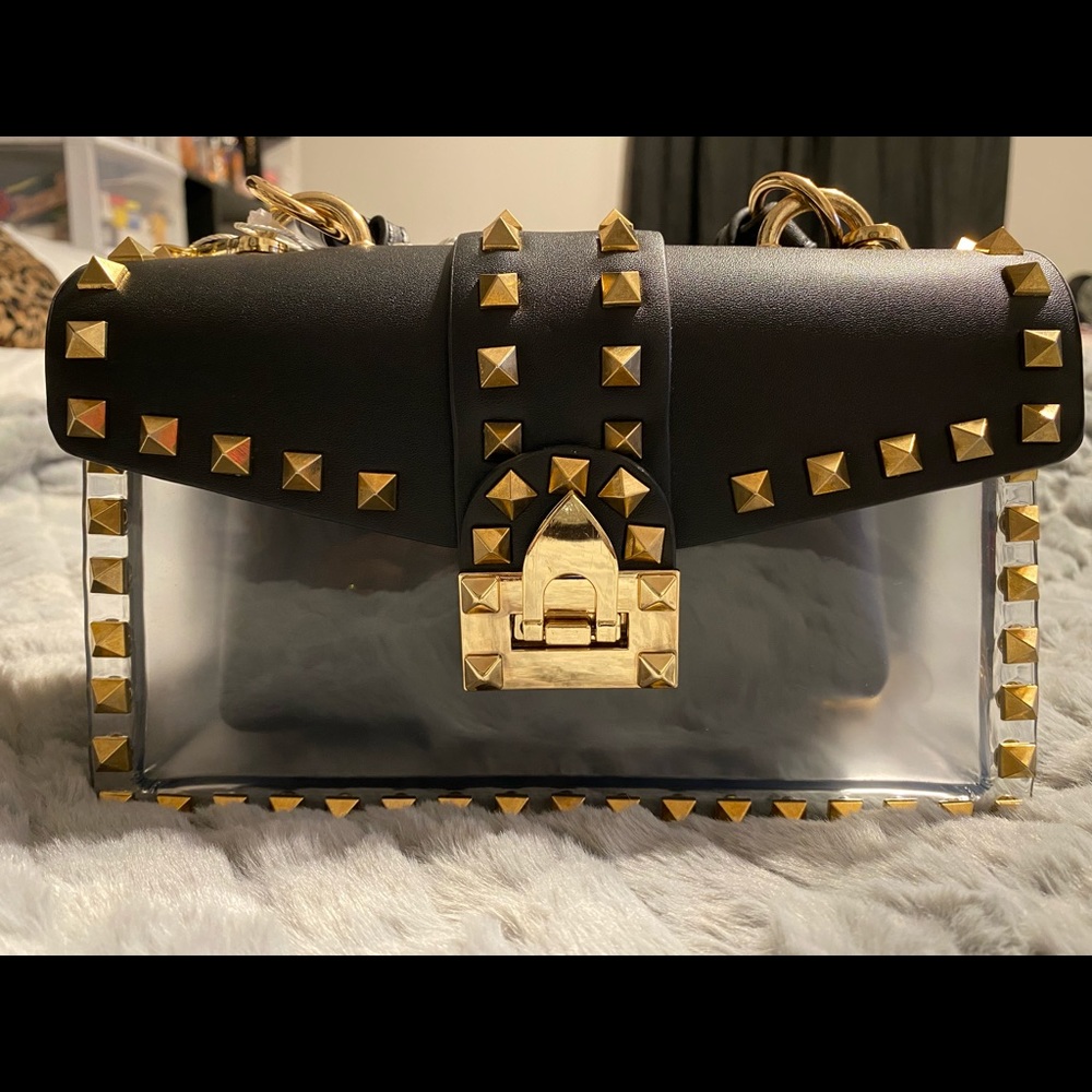 Beautiful black mini handbag.